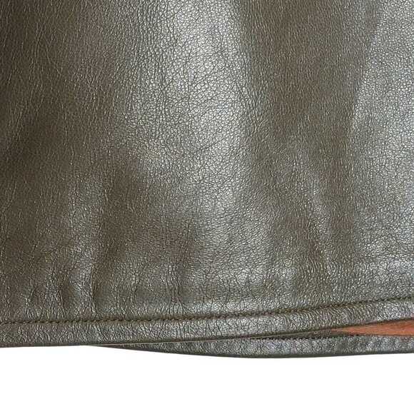 VTG Leather Pencil Skirt - Picture 9 of 10